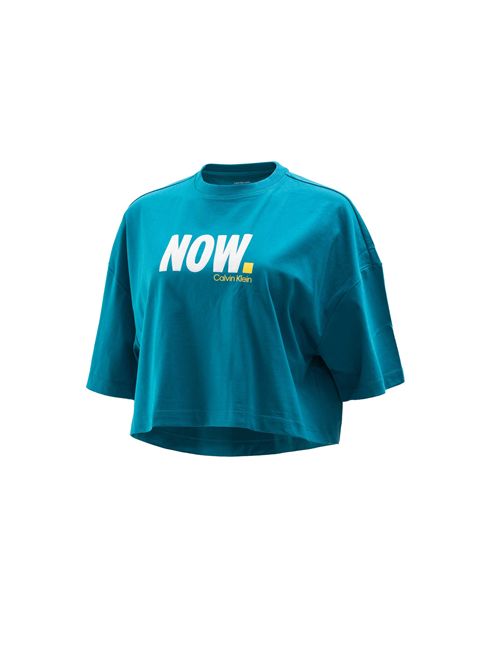 CALVIN KLEIN Cropped Oversized T-shirt CALVIN KLEIN | LV047D209GYTN